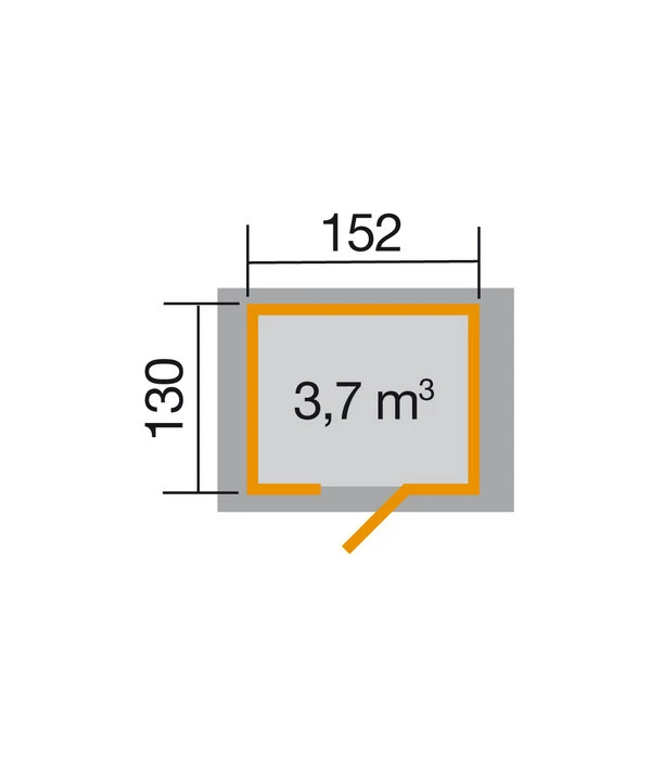 Weka Gartenhaus 317 Gr.1, Ca. B191/H208/T152 Cm 4 Weka Gartenhaus 317 Gr.1, Ca. B191/H208/T152 Cm – Bild 2