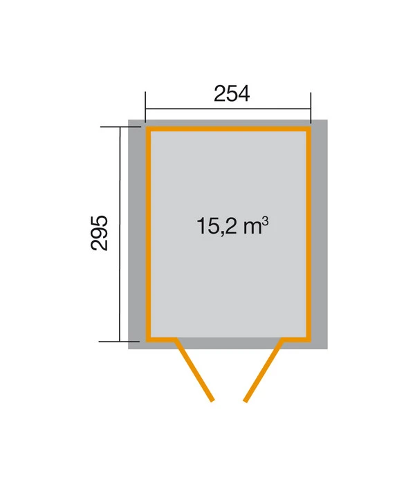 Weka Gartenhaus 316 Gr.5, Ca. B290/H221/T318 Cm 4 Weka Gartenhaus 316 Gr.5, Ca. B290/H221/T318 Cm – Bild 2