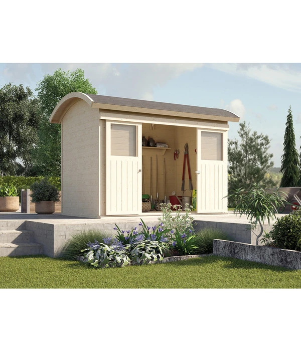 Weka Schiebetürhaus 228, Ca. B344/H248/T241 Cm 3 Weka Schiebetürhaus 228, Ca. B344/H248/T241 Cm