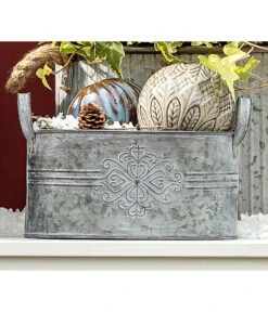 Dehner Zinkschale Mit Henkel