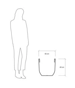 Farmet Kunststoff-Topf-Set Orione Alto, Rund, Anthrazit, 2-teilig -Biohort || Compo || Elho Verkäufe 4108882 WE DE 004 ORIONEALTOHoherRunderPflanzkuebelDurchmesser40cm40cmhochDUNKELANTHRAZIT