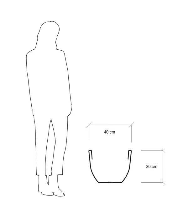 Farmet Kunststoff-Topf-Set Orione, Rund, Anthrazit, 2-teilig 7 Farmet Kunststoff-Topf-Set Orione, Rund, Anthrazit, 2-teilig – Bild 5