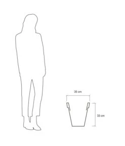 Farmet Kunststoff-Pflanzkübel Pegasus -Biohort || Compo || Elho Verkäufe 4185336 WE DE 004 PEGASUSKonischerPflanzkuebelDurchmesser40cm37cmhochLILA