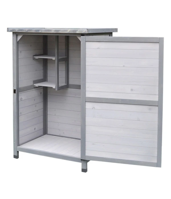 Habau Gartenschrank Flachdach 3 Habau Gartenschrank Flachdach