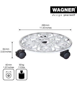 Wagner Pflanzenroller Antik, Ø 29 Cm, Weiß 12 Wagner Pflanzenroller Antik, Ø 29 Cm, Weiß -Biohort || Compo || Elho Verkäufe 4272506 WE DE 001 PflRollerAntikD29CM