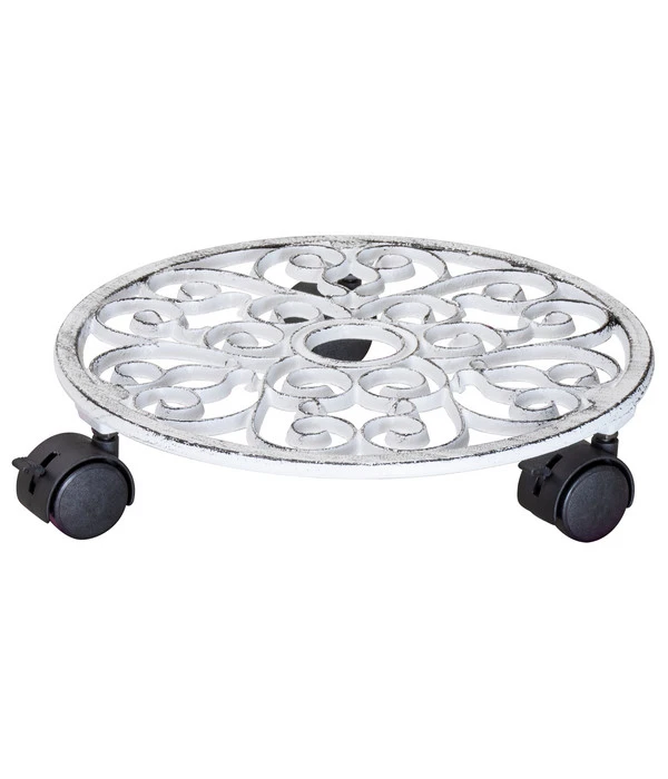 Wagner Pflanzenroller Antik, Ø 29 Cm, Weiß 3 Wagner Pflanzenroller Antik, Ø 29 Cm, Weiß