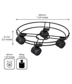 Wagner Pflanzenroller Draht, Ø 30 Cm, Schwarz 11 Wagner Pflanzenroller Draht, Ø 30 Cm, Schwarz -Biohort || Compo || Elho Verkäufe 4272662 WE BG 003 MULTIROLLERDRAHT