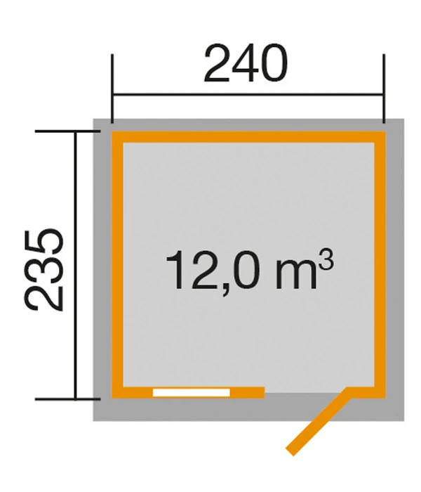Weka Gartenhaus 123 Gr.2, Ca. B306/H242/T274 Cm 4 Weka Gartenhaus 123 Gr.2, Ca. B306/H242/T274 Cm – Bild 2