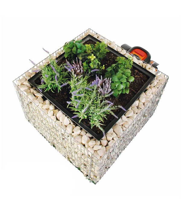 Bellissa Gabionen-Mährobotergarage, Bepflanzbar, Ca. B75/H53/T75 Cm 7 Bellissa Gabionen-Mährobotergarage, Bepflanzbar, Ca. B75/H53/T75 Cm – Bild 5