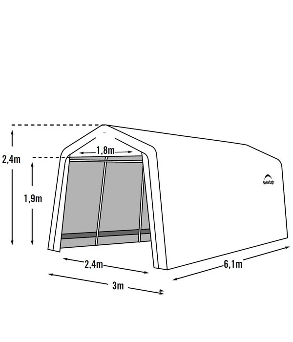Shelter Logic Foliengarage 9 Shelter Logic Foliengarage – Bild 7