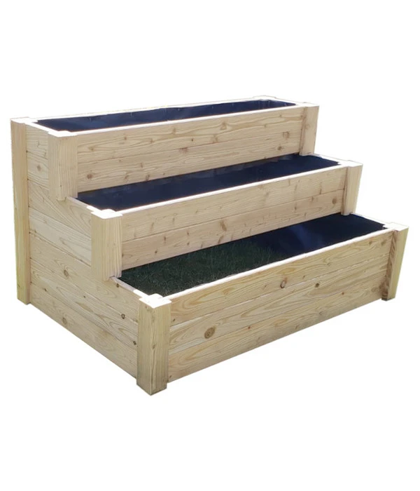 Westmann Treppenhochbeet Premium, Ca. B120/H64/T76 Cm 3 Westmann Treppenhochbeet Premium, Ca. B120/H64/T76 Cm