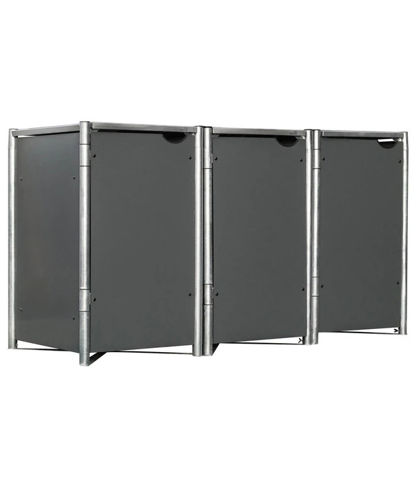 Hide Mülltonnenbox 240 L Aluminium, Ca. B209,1/H115,2/T80,7 Cm 3 Hide Mülltonnenbox 240 L Aluminium, Ca. B209,1/H115,2/T80,7 Cm