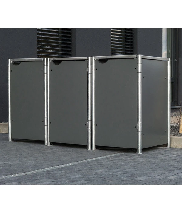 Hide Mülltonnenbox 240 L Aluminium, Ca. B209,1/H115,2/T80,7 Cm 6 Hide Mülltonnenbox 240 L Aluminium, Ca. B209,1/H115,2/T80,7 Cm – Bild 4