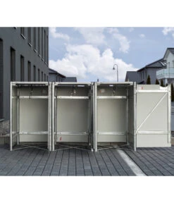 Hide Mülltonnenbox 240 L Aluminium, Ca. B209,1/H115,2/T80,7 Cm 14 Hide Mülltonnenbox 240 L Aluminium, Ca. B209,1/H115,2/T80,7 Cm -Biohort || Compo || Elho Verkäufe 6610943 WE MO 003 50NorthMuelltonnenbox