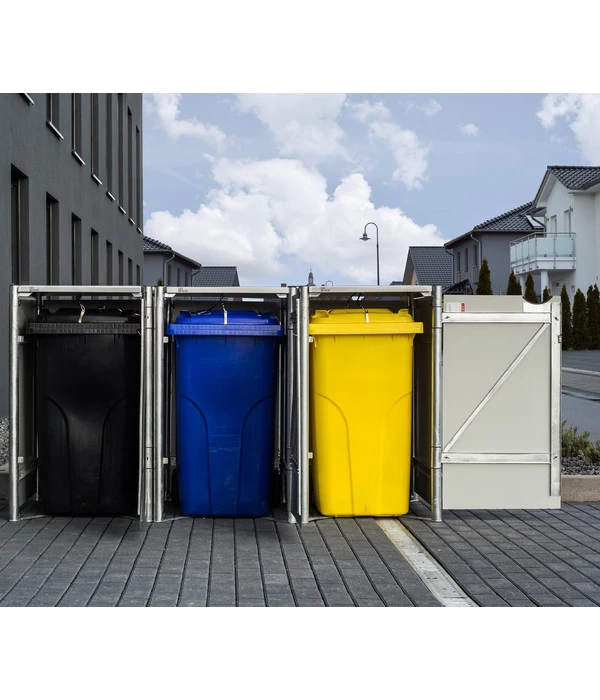 Hide Mülltonnenbox 240 L Aluminium, Ca. B209,1/H115,2/T80,7 Cm 9 Hide Mülltonnenbox 240 L Aluminium, Ca. B209,1/H115,2/T80,7 Cm – Bild 7