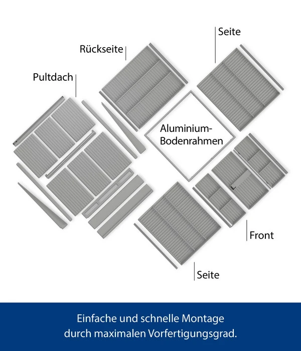 Hörmann Berry-Gerätehaus Classic-P Typ 3, Ca. B312,7/H232,3/T283,4 Cm 6 Hörmann Berry-Gerätehaus Classic-P Typ 3, Ca. B312,7/H232,3/T283,4 Cm – Bild 4