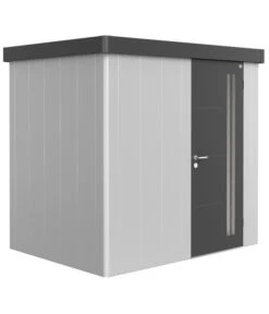 Biohort Gerätehaus Neo B, Silber/dunkelgrau