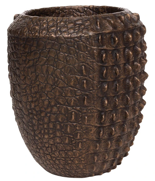Fleur Ami Kunststoff-Topf Croc, Konisch, Bronze, Ca. Ø47/H56 Cm 3 Fleur Ami Kunststoff-Topf Croc, Konisch, Bronze, Ca. Ø47/H56 Cm