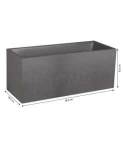 EDA-plastiques Kunststoff-Kasten Basalt, Anthrazit, Ca. B99,5/H43,5/T39,5 Cm 9 EDA-plastiques Kunststoff-Kasten Basalt, Anthrazit, Ca. B99,5/H43,5/T39,5 Cm -Biohort || Compo || Elho Verkäufe 6763973 WE BG 001 PflanzkastenGraphit100cm