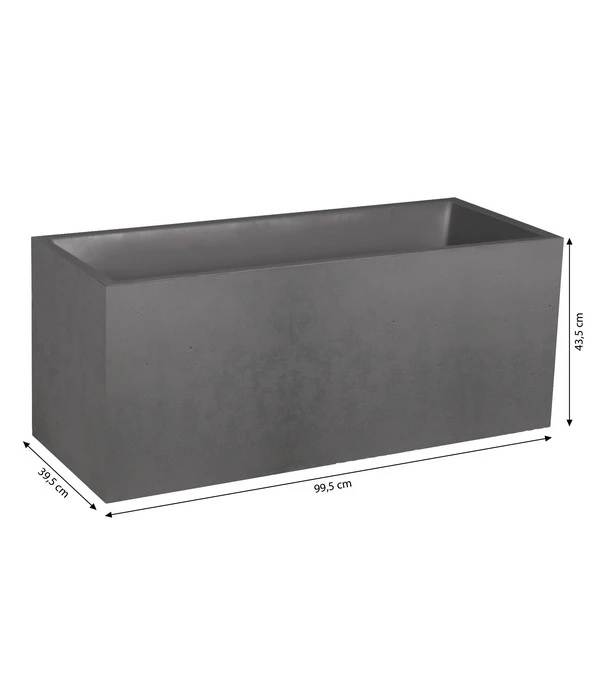 EDA-plastiques Kunststoff-Kasten Basalt, Anthrazit, Ca. B99,5/H43,5/T39,5 Cm 6 EDA-plastiques Kunststoff-Kasten Basalt, Anthrazit, Ca. B99,5/H43,5/T39,5 Cm – Bild 4