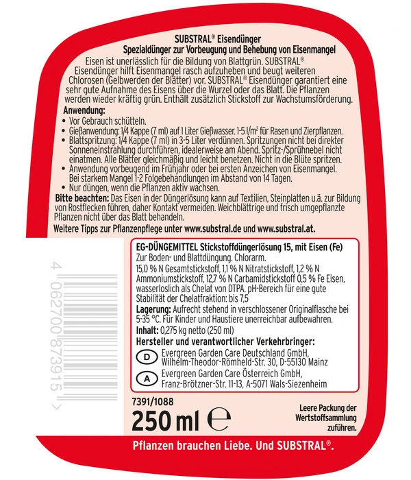 Substral® Eisendünger, 250 Ml 4 Substral® Eisendünger, 250 Ml – Bild 2