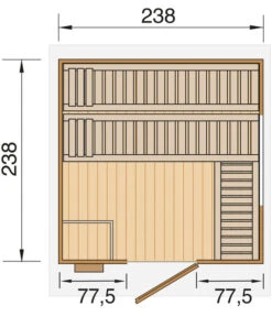 Weka Saunahaus Kuopio, Ca. B263/H253/T298 Cm -Biohort || Compo || Elho Verkäufe 6913867 WE DE 001 WekaSaunahau
