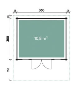Wolff Finnhaus Gartenhaus Hammerfest 70-A -Biohort || Compo || Elho Verkäufe 6930630 WE DE 001 FinnhausBBHHammerfest70D