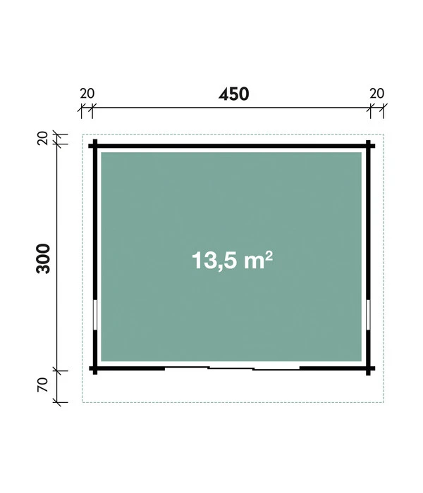 Wolff Finnhaus Gartenhaus Trondheim 70-D XL, Inkl. Schiebetür Rechts, Ca. B490/H256/T390 Cm 5 Wolff Finnhaus Gartenhaus Trondheim 70-D XL, Inkl. Schiebetür Rechts, Ca. B490/H256/T390 Cm – Bild 3