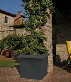 Farmet New Kunststoff-Topf, Quadratisch, Inkl. Untersetzer -Biohort || Compo || Elho Verkäufe 6965768 WE MO 001 FarmetNewKunststoffBlumentopfquadratisch