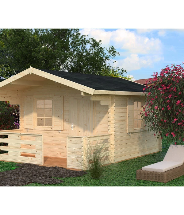 Palmako Gartenhaus Emma, Ca. B394/H257/T490 Cm 4 Palmako Gartenhaus Emma, Ca. B394/H257/T490 Cm – Bild 2