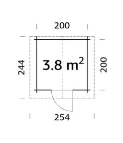 Palmako Gartenhaus Vivian, Ca. B254/H222/T240 Cm -Biohort || Compo || Elho Verkäufe 6974760 WE BG 001 PalmakoGartenhausVivian