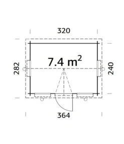 Palmako Gartenhaus Claudia, Ca. B362/H249/T284 Cm 7 Palmako Gartenhaus Claudia, Ca. B362/H249/T284 Cm -Biohort || Compo || Elho Verkäufe 6975601 WE BG 001 BlockbohlenhausClaudiaNatur